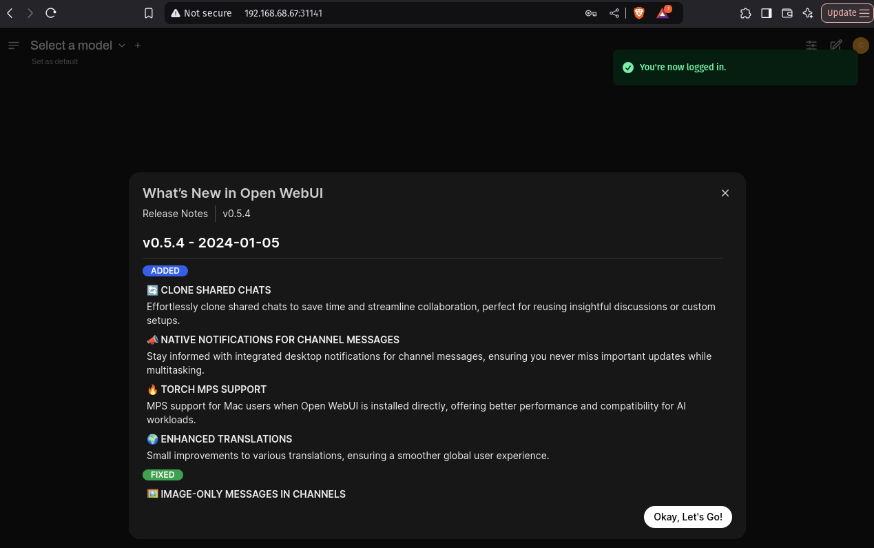 Access playground UI