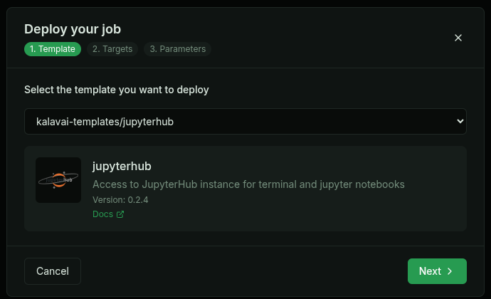 JupyterHub template